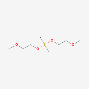 molecular formula C8H20O4Si B092637 6,6-Dimethyl-2,5,7,10-tetraoxa-6-silaundecane CAS No. 18236-23-2