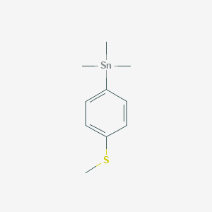 molecular formula C10H16SSn B092643 Stannane, trimethyl(4-(methylthio)phenyl)- CAS No. 17113-79-0