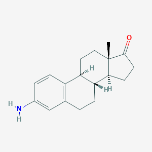 molecular formula C18H23NO B092657 (8R,9S,13S,14S)-3-氨基-13-甲基-7,8,9,11,12,13,15,16-八氢-6H-环戊[a]菲-17(14H)-酮 CAS No. 18119-98-7