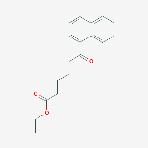 molecular formula C18H20O3 B009273 Ethyl 6-(1-naphthyl)-6-oxohexanoate CAS No. 101743-65-1