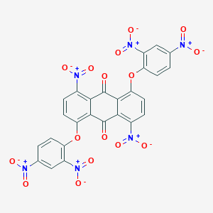 B092746 9,10-Anthracenedione, 1,5-bis(2,4-dinitrophenoxy)-4,8-dinitro- CAS No. 116-78-9