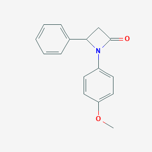molecular formula C16H15NO2 B092818 1-(4-Methoxyphenyl)-4-phenylazetidin-2-one CAS No. 19340-68-2