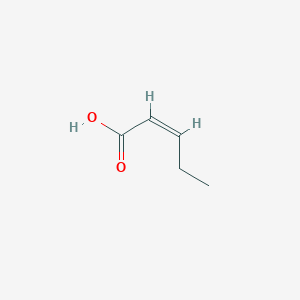 molecular formula C5H8O2 B092820 顺-戊-2-烯酸 CAS No. 16666-42-5