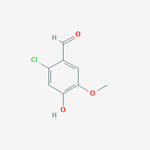 B092838 2-Chloro-4-hydroxy-5-methoxybenzaldehyde CAS No. 18268-76-3