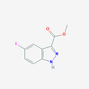 molecular formula C9H7IN2O2 B092853 5-碘-1H-吲唑-3-羧酸甲酯 CAS No. 1079-47-6