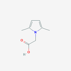 molecular formula C8H11NO2 B009286 (2,5-Dimethyl-1H-pyrrol-1-YL)acetic acid CAS No. 109960-17-0