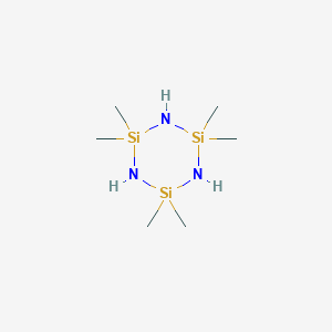 molecular formula C6H21N3Si3 B092865 2,2,4,4,6,6-Hexamethylcyclotrisilazane CAS No. 1009-93-4