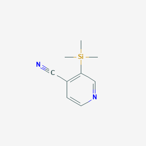 molecular formula C9H12N2Si B092892 3-(三甲基甲硅烷基)异烟腈 CAS No. 17379-38-3