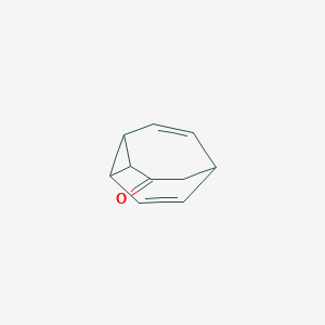 molecular formula C10H10O B092920 Tricyclo[3.3.2.0~2,8~]deca-6,9-dien-3-one CAS No. 15719-09-2