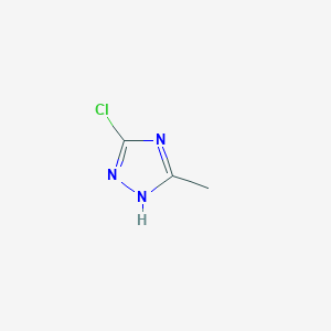 molecular formula C3H4ClN3 B092925 3-氯-5-甲基-1H-1,2,4-三唑 CAS No. 15285-15-1