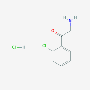 molecular formula C8H9Cl2NO B092960 2-氨基-1-(2-氯苯基)乙酮盐酸盐 CAS No. 16442-79-8