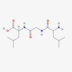 molecular formula C14H27N3O4 B092997 N-(N-L-亮氨酰甘氨酰)-L-亮氨酸 CAS No. 19408-48-1