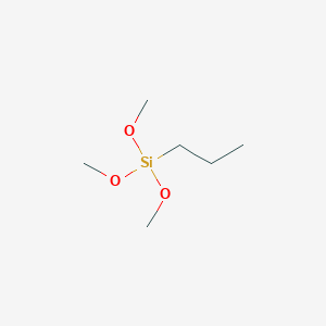 molecular formula C6H16O3Si B093003 三甲氧基（丙基）硅烷 CAS No. 1067-25-0