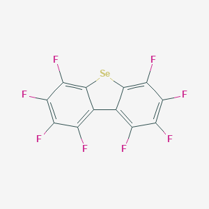 molecular formula C12F8Se B093054 Dibenzoselenophene, octafluoro- CAS No. 16012-85-4