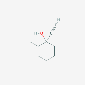 molecular formula C9H14O B093059 Cyclohexanol, 1-ethynyl-2-methyl- CAS No. 15564-30-4