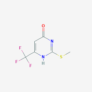 molecular formula C6H5F3N2OS B093125 2-(Methylthio)-6-(trifluoromethyl)pyrimidin-4-ol CAS No. 16097-62-4