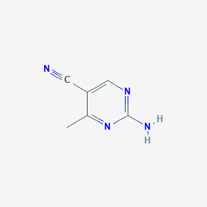 molecular formula C6H6N4 B093160 2-氨基-4-甲基嘧啶-5-腈 CAS No. 17321-97-0