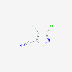 molecular formula C4Cl2N2S B093185 3,4-二氯异噻唑-5-腈 CAS No. 18480-52-9
