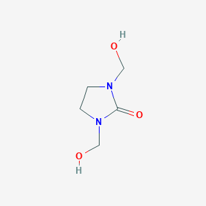 molecular formula C5H10N2O3 B093206 2-咪唑烷酮，1,3-双(羟甲基)- CAS No. 136-84-5