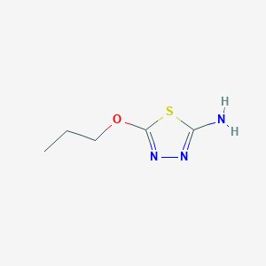 B093232 1,3,4-Thiadiazol-2-amine, 5-propoxy- CAS No. 16784-24-0