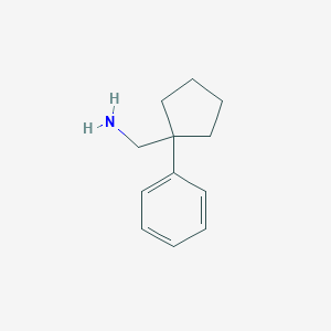 molecular formula C12H17N B093280 (1-Phenylcyclopentyl)methanamine CAS No. 17511-89-6