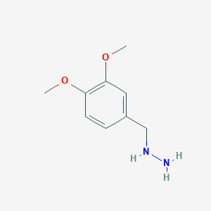 molecular formula C9H14N2O2 B093285 (3,4-二甲氧基苯基)肼 CAS No. 135-85-3