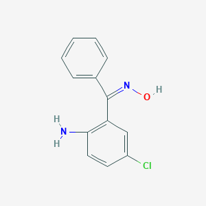 B093305 (NZ)-N-[(2-amino-5-chlorophenyl)-phenylmethylidene]hydroxylamine CAS No. 15185-66-7