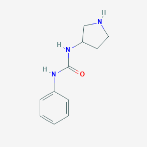 molecular formula C11H15N3O B009331 1-Phenyl-3-(3-pyrrolidinyl)urea CAS No. 19996-87-3