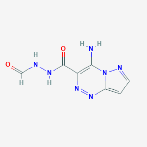 B093312 N-((4-Aminopyrazolo(5,1-c)(1,2,4)triazine-3-carbonyl)amino)formamide CAS No. 16111-79-8