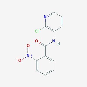 molecular formula C12H8ClN3O3 B093338 n-(2-氯吡啶-3-基)-2-硝基苯甲酰胺 CAS No. 1028-86-0