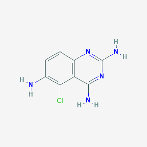 molecular formula C8H8ClN5 B093398 2,4,6-三氨基-5-氯喹唑啉 CAS No. 17511-20-5