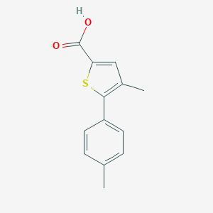 molecular formula C13H12O2S B093445 4-甲基-5-(4-甲基苯基)噻吩-2-羧酸 CAS No. 18210-38-3