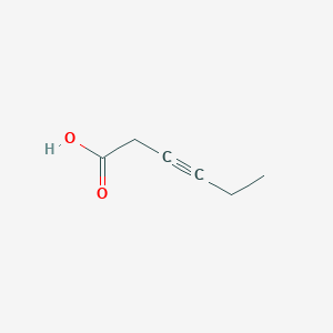 molecular formula C6H8O2 B093480 3-Hexynoic acid CAS No. 17814-72-1