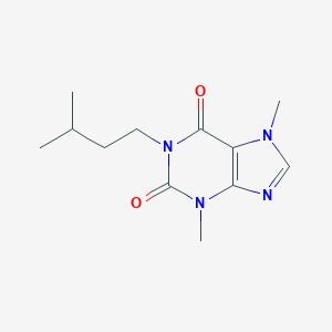 molecular formula C12H18N4O2 B093484 1-Isoamyl-3,7-dimethylxanthine CAS No. 1024-65-3