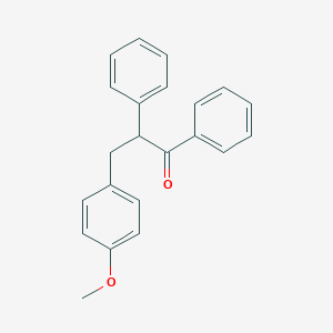 molecular formula C22H20O2 B093487 3-(4-Methoxyphenyl)-1,2-diphenylpropan-1-one CAS No. 16384-66-0