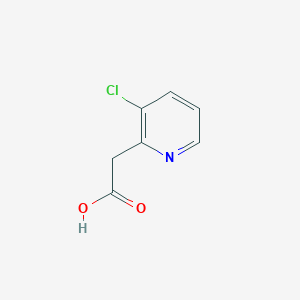 molecular formula C7H6ClNO2 B009349 2-(3-氯吡啶-2-基)乙酸 CAS No. 885167-73-7