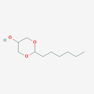 molecular formula C10H20O3 B093519 2-己基-1,3-二噁烷-5-醇 CAS No. 18550-94-2