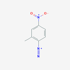 molecular formula C7H6N3O2+ B093544 2-甲基-4-硝基苯重氮 CAS No. 16047-24-8