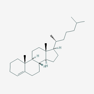 molecular formula C27H46 B093549 (8S,9S,10R,13R,14S,17R)-10,13-Dimethyl-17-[(2R)-6-methylheptan-2-yl]-2,3,6,7,8,9,11,12,14,15,16,17-dodecahydro-1H-cyclopenta[a]phenanthrene CAS No. 16732-86-8