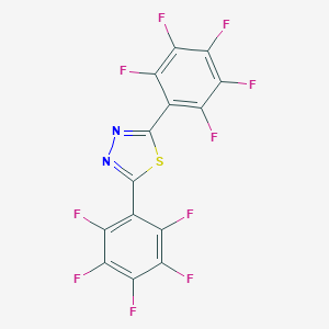 B093586 2,5-Bis(2,3,4,5,6-pentafluorophenyl)-1,3,4-thiadiazole CAS No. 16065-71-7