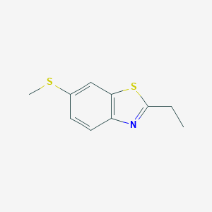 molecular formula C10H11NS2 B093606 2-Ethyl-6-methylsulfanyl-1,3-benzothiazole CAS No. 17142-78-8