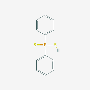 molecular formula C12H11PS2 B093613 二苯基次膦酸二硫 CAS No. 1015-38-9