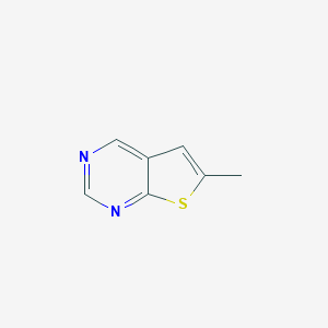 molecular formula C7H6N2S B009364 6-Methylthieno[2,3-d]pyrimidine CAS No. 106691-22-9