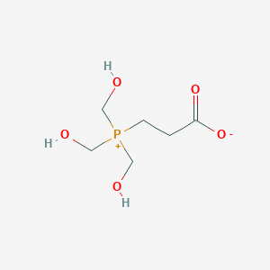 molecular formula C6H13O5P B093656 3-[Tris(hydroxymethyl)phosphonio]propionate CAS No. 15931-64-3