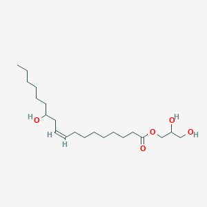 molecular formula C21H40O5 B093686 单蓖麻油酸甘油酯 CAS No. 141-08-2