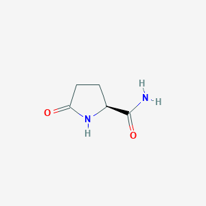 molecular formula C5H8N2O2 B093699 (S)-5-Oxopyrrolidine-2-carboxamide CAS No. 16395-57-6