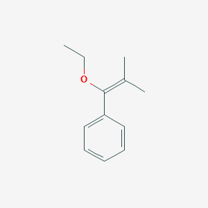 molecular formula C12H16O B093706 (1-Ethoxy-2-methylprop-1-en-1-yl)benzene CAS No. 16282-15-8