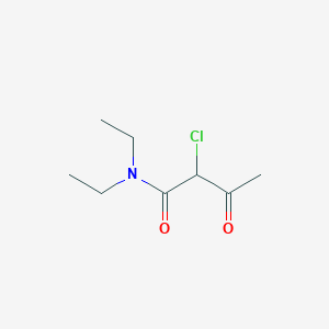 molecular formula C8H14ClNO2 B093711 2-Chloro-N,N-diethyl-3-oxobutanamide CAS No. 15844-87-8