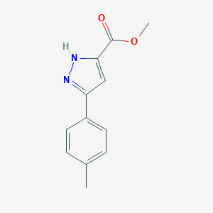 molecular formula C12H12N2O2 B093716 methyl 3-(4-methylphenyl)-1H-pyrazole-5-carboxylate CAS No. 192701-73-8