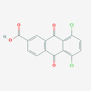 molecular formula C15H6Cl2O4 B093727 5,8-Dichloro-9,10-dihydro-9,10-dioxo-2-anthroic acid CAS No. 18018-22-9
